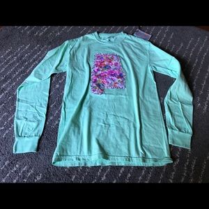 NWT small long sleeve comfort color Alabama tee